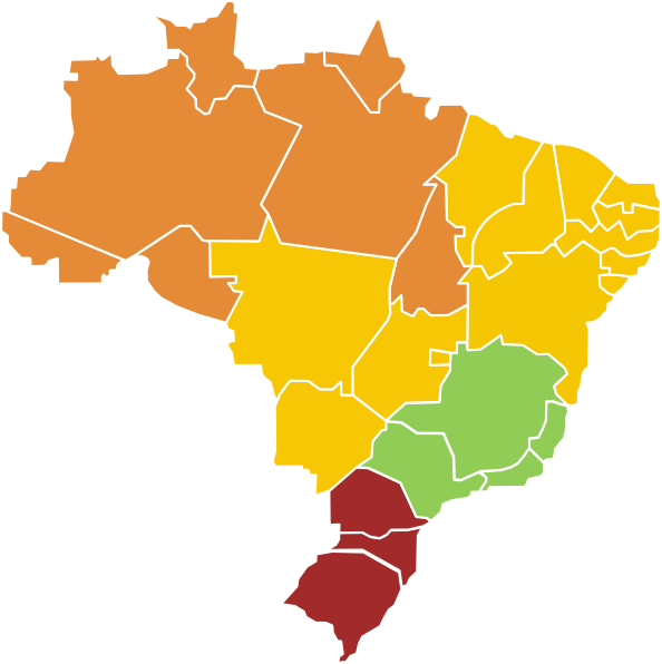 594x596 Brazil Vector Map Clip Art