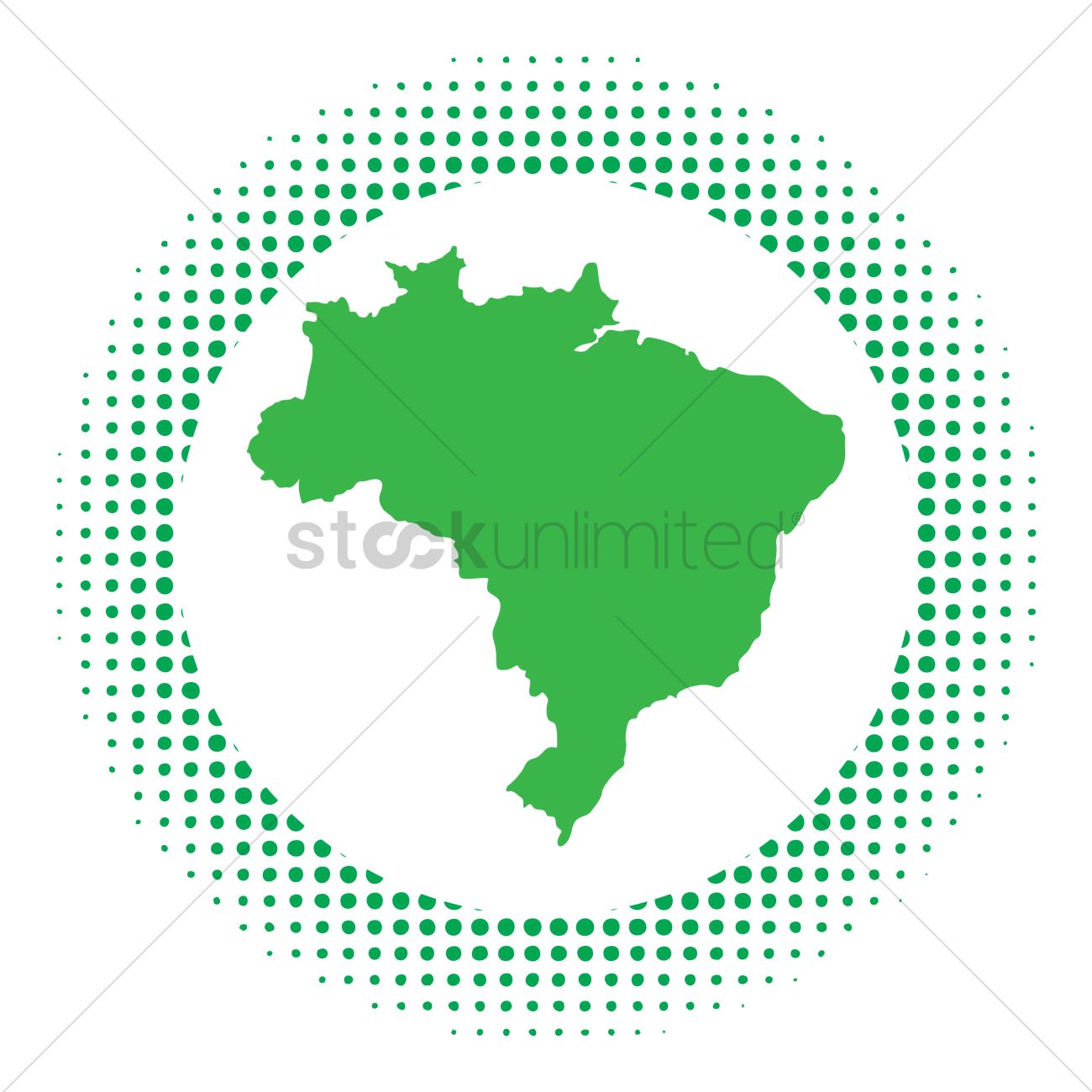 1300x1300 Brazil Map Vector Image