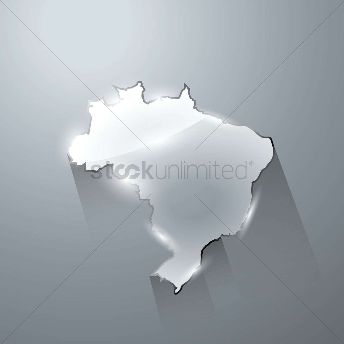 1300x1300 Brazil Map Vector Image
