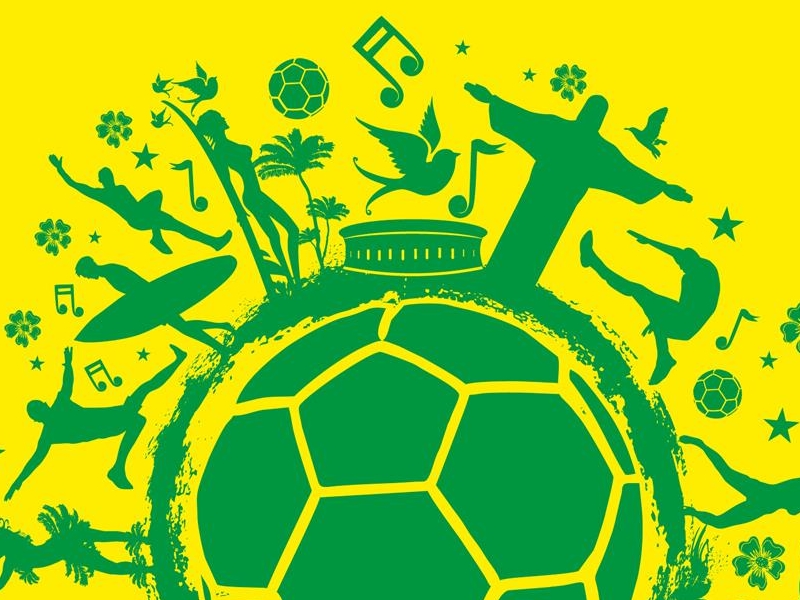 800x600 Brazil Football Vector Art By A1vector