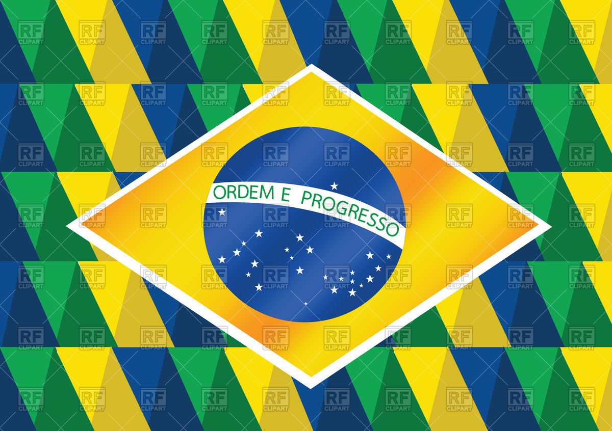 1200x846 Abstract Mosaic Background With Flag Of Brazil Vector Image