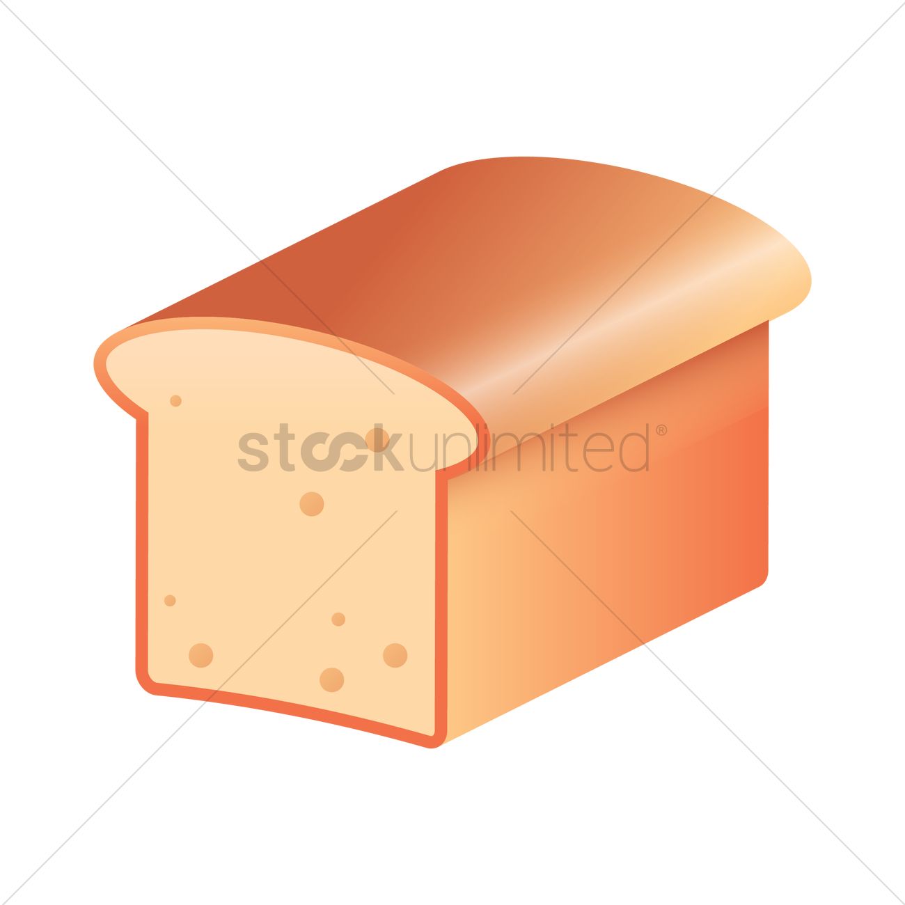 1300x1300 Bread Loaf Vector Image