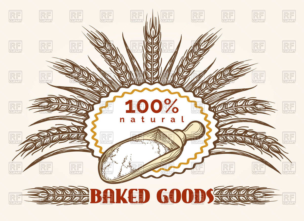 1200x873 Bakery Goods Vintage Emblem. Fresh Bread. Vector Image Vector