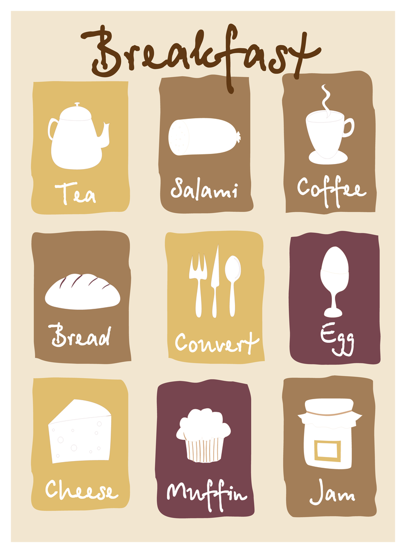 800x1089 Breakfast Lovely Icon Vector