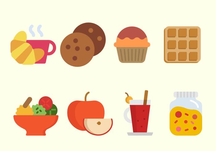 700x490 Flat Breakfast Vectors