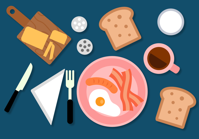 700x490 Free Breakfast Vector