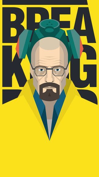324x576 Breaking Bad Heisenberg Vector Artwork Iphone 6 6 Plus Wallpaper