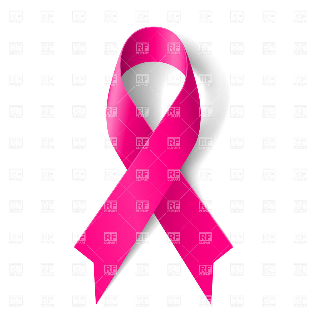 1200x1200 Breast Cancer Awareness Pink Ribbon On White Background Vector