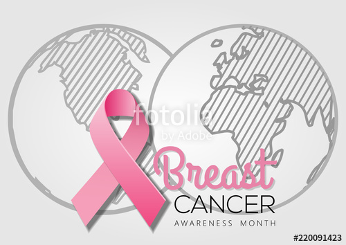 500x354 Breast Cancer Awareness Month Poster Or Banner Design With