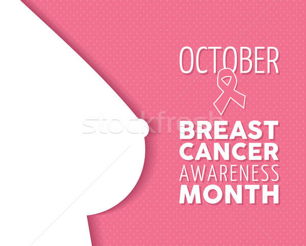 600x483 Breast Cancer Awareness Poster Woman Silhouette Vector