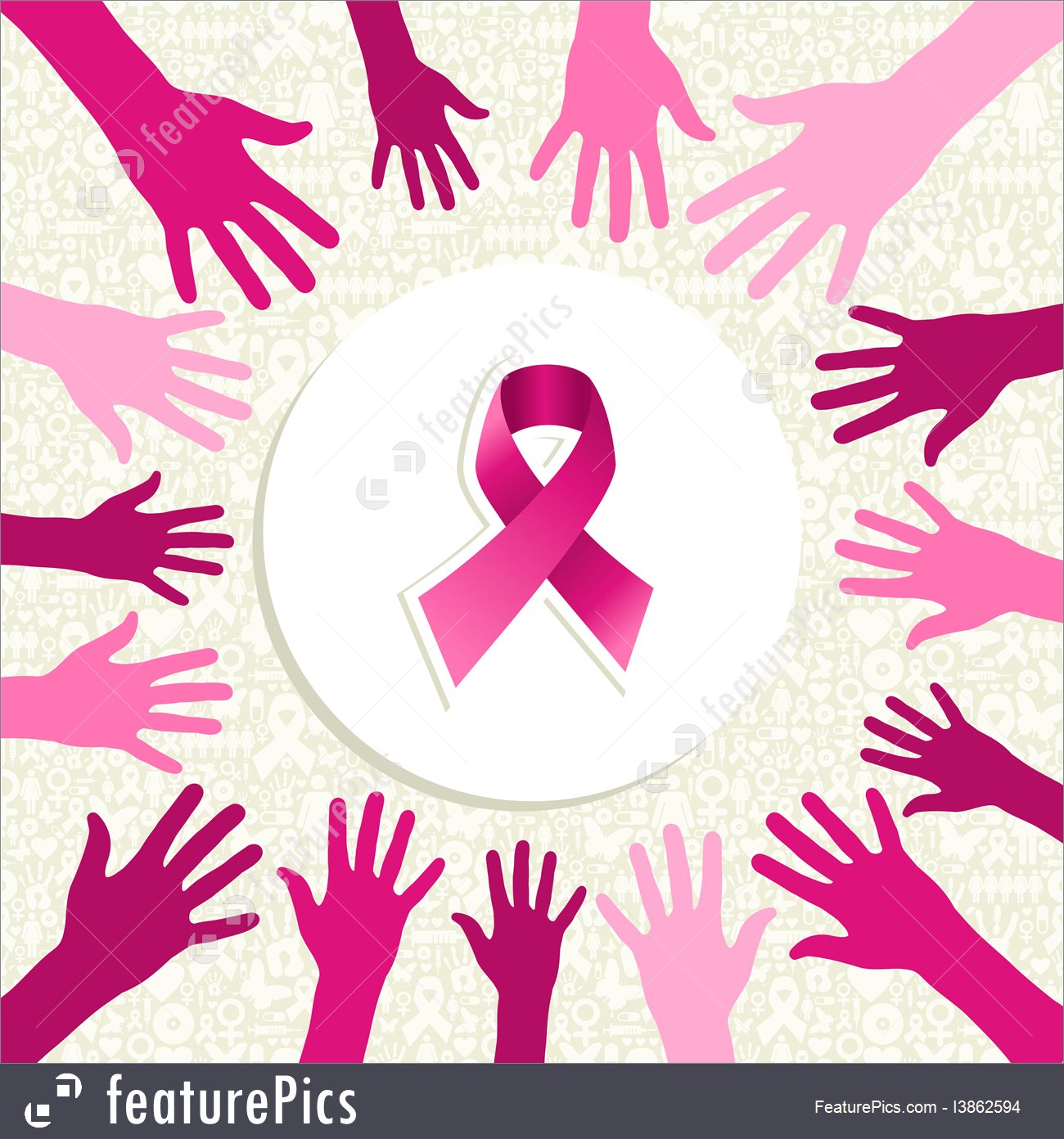 1300x1392 Breast Cancer Awareness Ribbon Women Hands Vector File