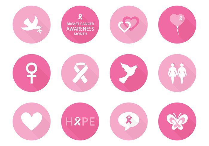 700x490 Free Breast Cancer Awareness Vector Icons 148114