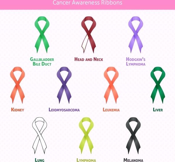 600x557 Cancer Awareness Ribbons Free Vector Breast Ribbon Template
