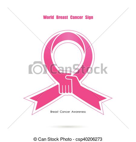 450x470 Logos. Breast Cancer Awareness Logo Vector Pink Handshake And