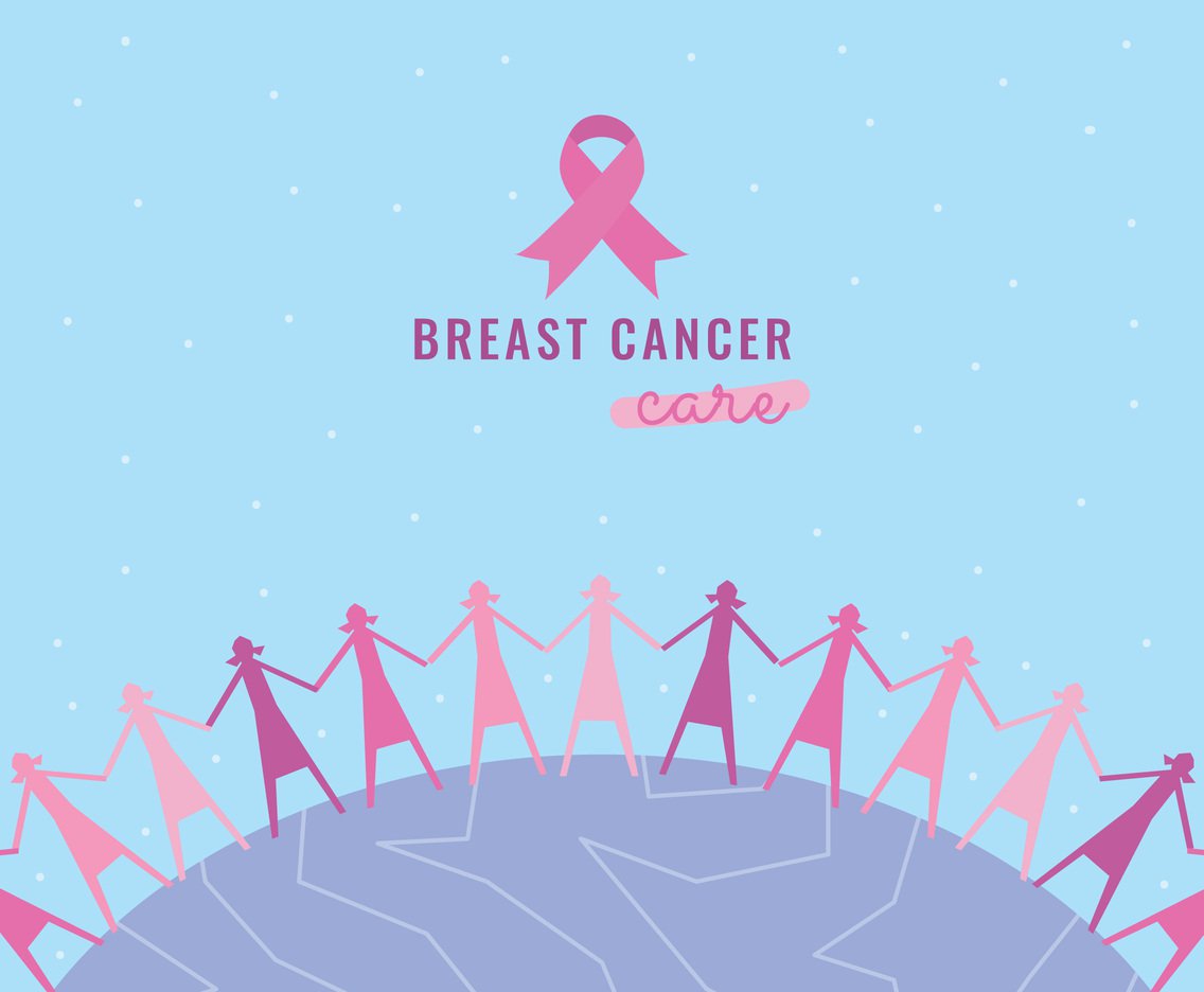 1136x936 Women Together Against Breast Cancer Vector Art Amp Graphics