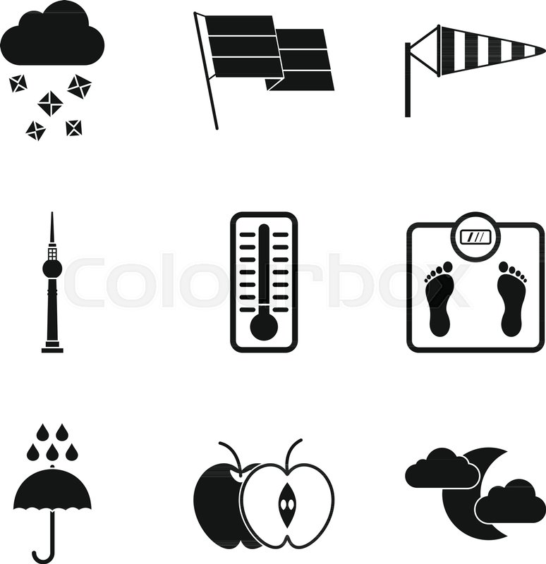 774x800 Breeze Icons Set. Simple Set Of 9 Breeze Vector Icons For Web