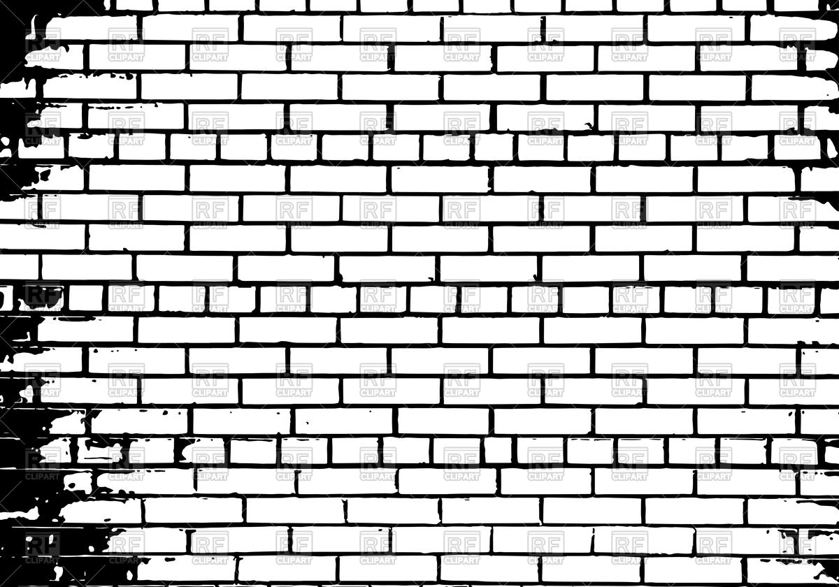 1200x840 Grunge White And Black Brick Wall Background Vector Image Vector