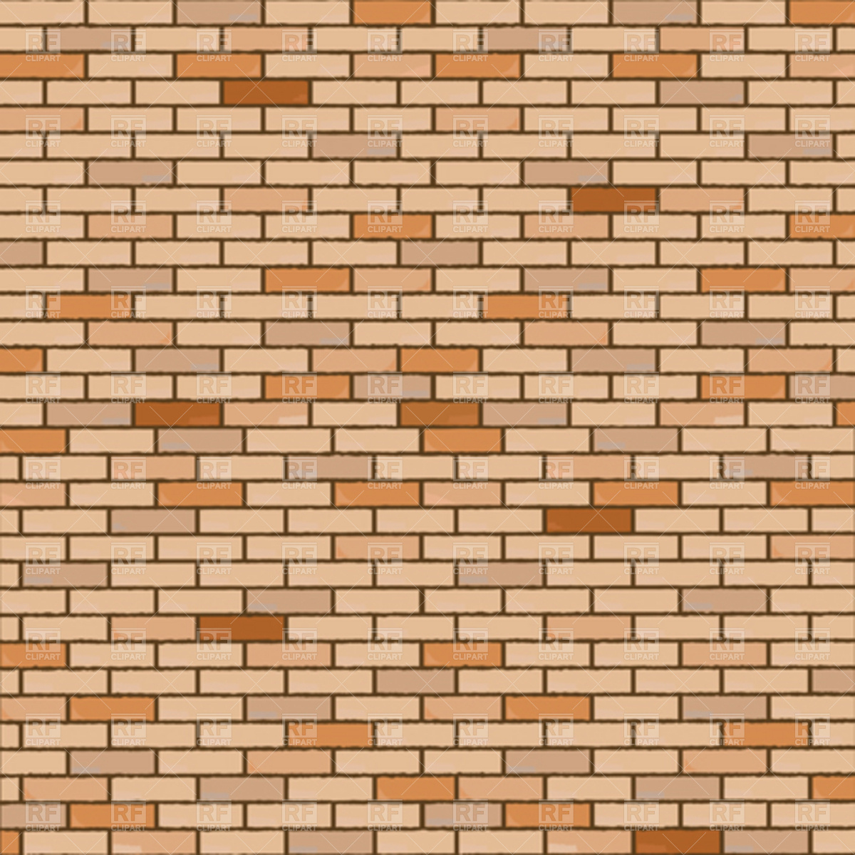 1200x1200 Wall Made Of Bricks Vector Image Vector Artwork Of Backgrounds