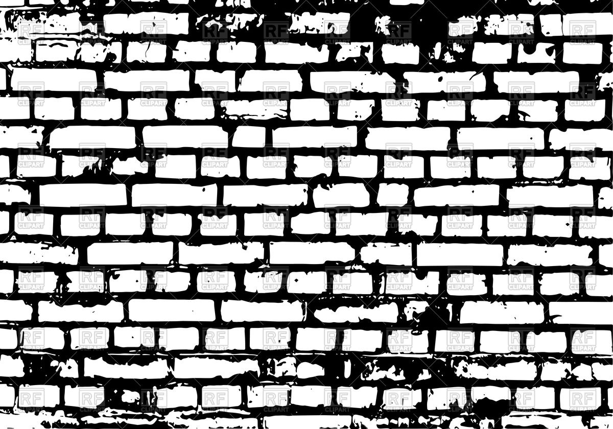 1200x840 Brick Wall Black Background Vector Image Vector Artwork Of