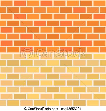 450x470 Wall Brick In Two Tone, Seamless Pattern Vector.