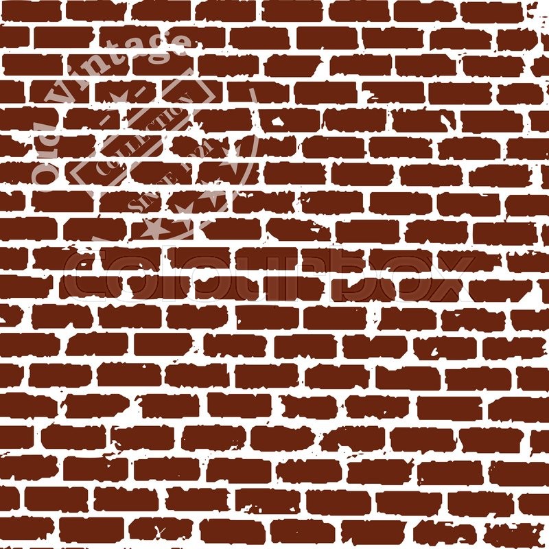 800x800 Grunge Broken Concrete Wall. Old Brick. Vector Background. Grunge