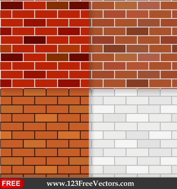 600x640 Brick Wall Design Free Vector 123freevectors