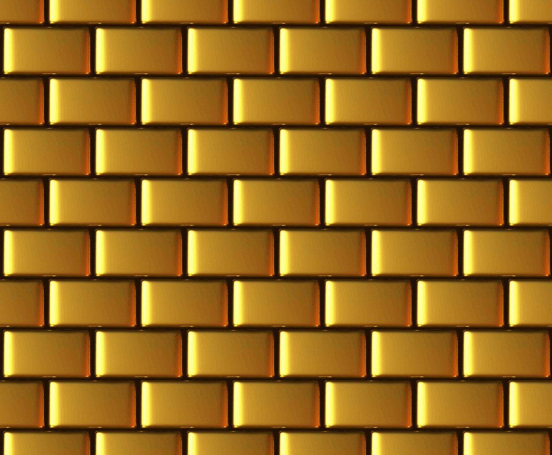 1136x936 Golden Brick Wall Vector Background Vector Art Amp Graphics
