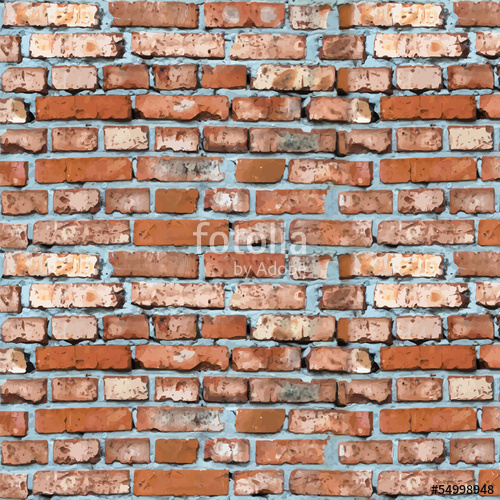 500x500 Red Brick Wall Vector Background Stock Image And Royalty Free