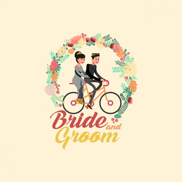 626x626 Bride And Groom Vector Free Download