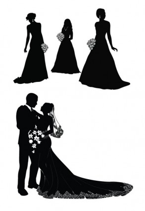 293x425 Bride And Groom Vector Vector Free Vector Download In .ai, .eps