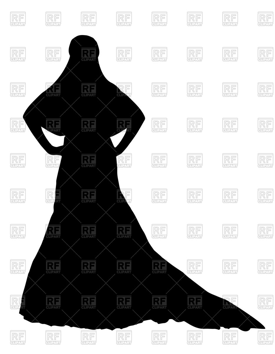 933x1200 Silhouette Of Bride Vector Image Vector Artwork Of People