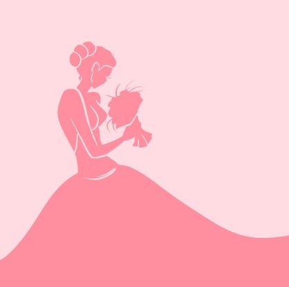 418x415 Beautiful Bride Design Vector Silhouette 02 Free Over Millions