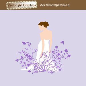 300x300 Wedding Dress Bride Vector