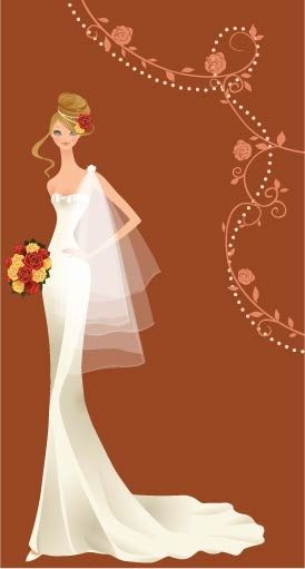 274x511 Free Vector 40 Zhang Meili Wedding Bride Vector Troue