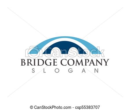450x379 Bridge Icon Vector Illustration Logo Template Design.