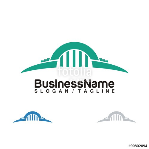 500x500 Bridge Vector Logo Icon Stock Image And Royalty Free Vector Files