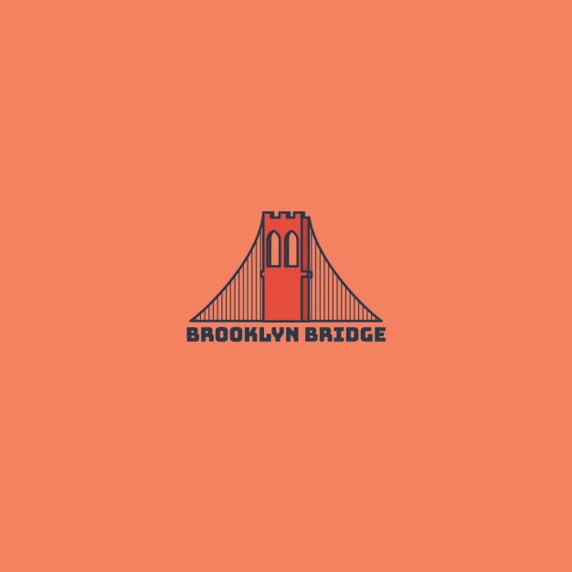 626x626 Brooklyn Bridge Logo Vector Free Download