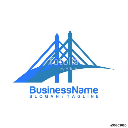500x500 Bridge Vector Logo Icon Stock Image And Royalty Free Vector Files