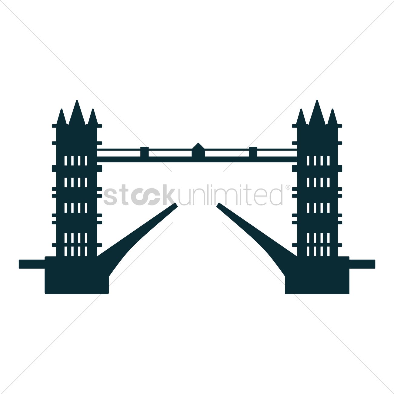 1300x1300 London Bridge Vector Image