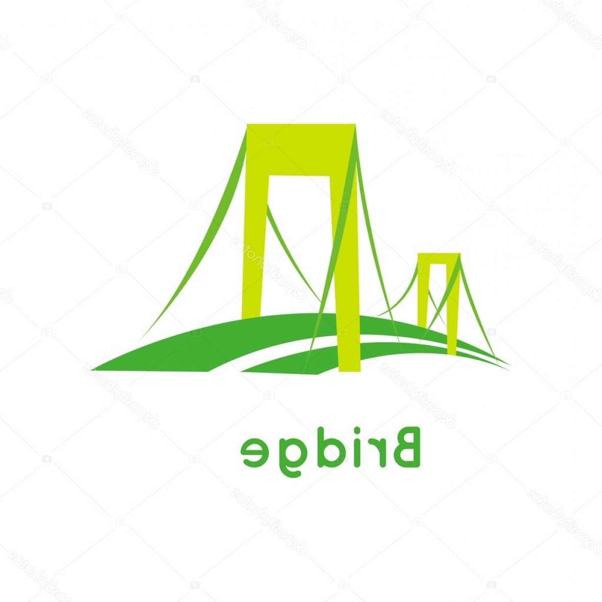 1228x1228 Stock Illustration Bridge Vector Logo Icon Shopatcloth