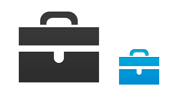 600x300 Briefcase Icon Vector Psd Psd Icons