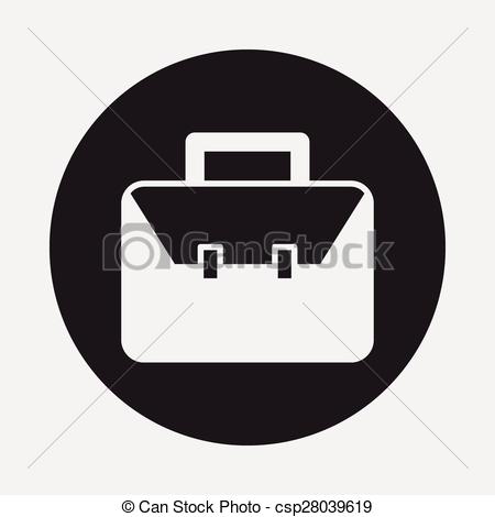 450x470 Briefcase Icon Vector Clip Art