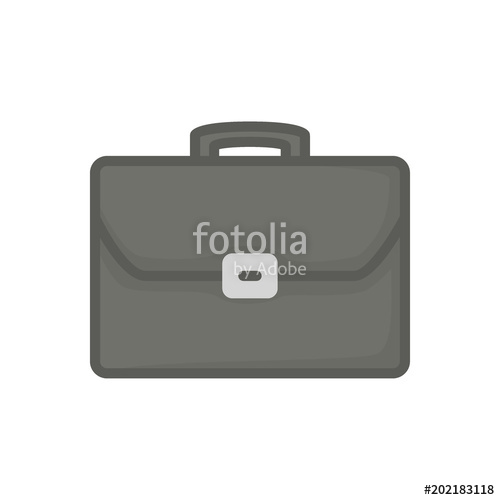 500x500 Briefcase Meeting Business Flat Icon Vector Stock Image And