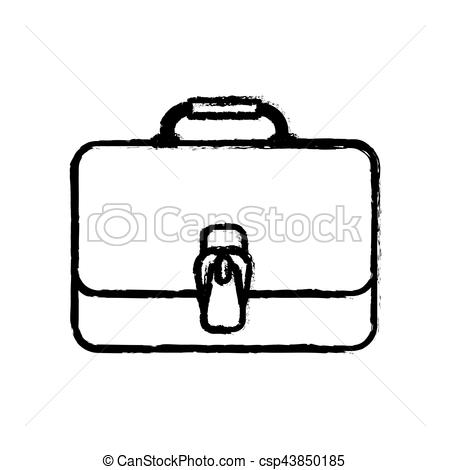 450x470 Isolated Business Briefcase Icon Vector Illustration Graphic Design.