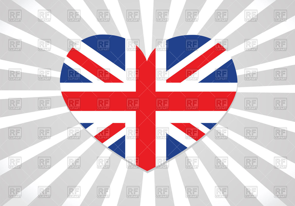 1200x841 Heart Shaped British Flag Vector Image Vector Artwork Of Signs