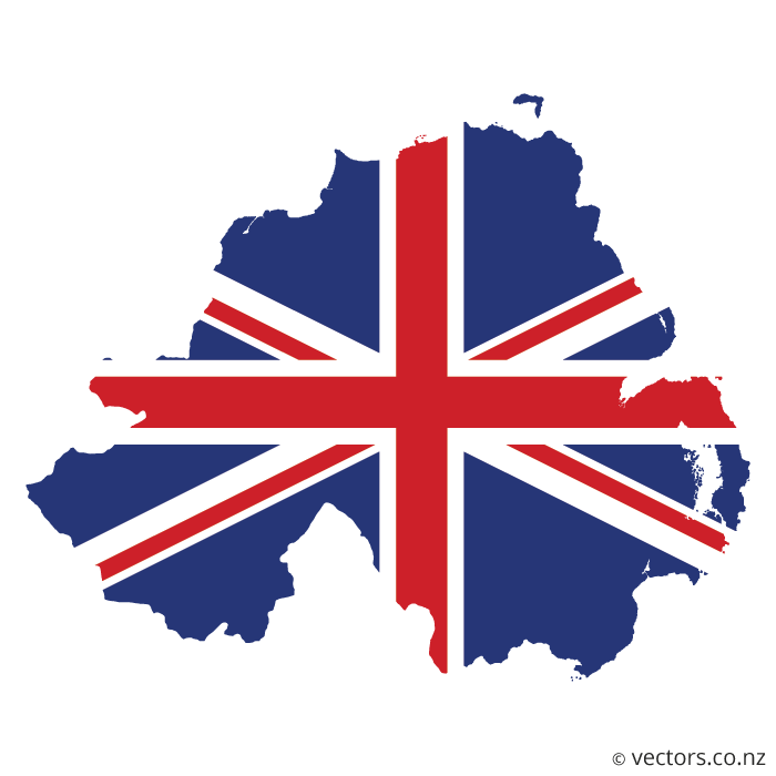 700x700 Uk Flag Vector Map Of Northern Ireland