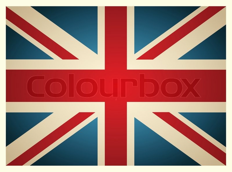 800x595 Vintage British Flag Vector Illustration Stock Vector Colourbox