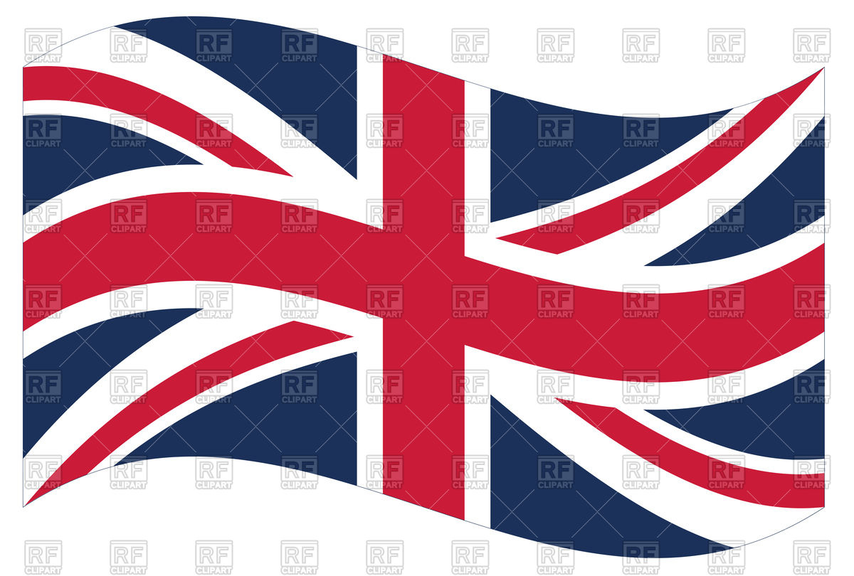 1200x810 Waving Great Britain Flag Vector Image Vector Artwork Of Objects