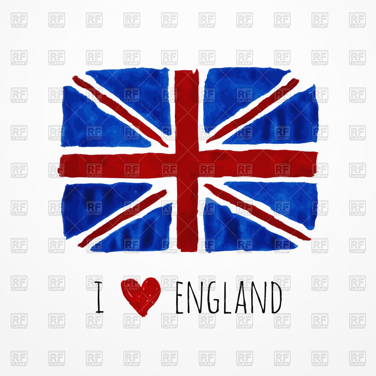 1200x1200 British Flag Banner Fresh Hand Drawn Watercolor England Flag