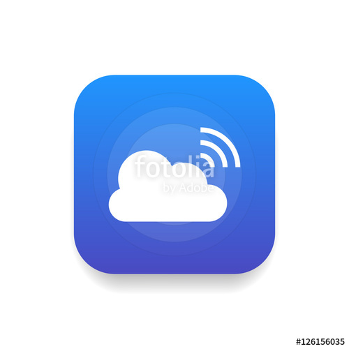 500x500 Broadcast Icon Vector, Clip Art. Live Stream Cloud Computing. Also